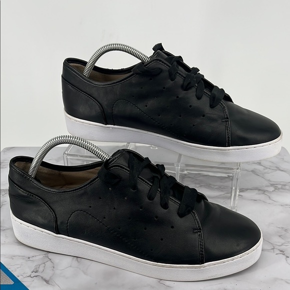 VIONIC Keke Supportive Lace Up Black Leather Sneaker Casual Size 11 Low Top - Picture 1 of 10